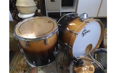 BATTERIE INSTRUMENT GRETSCH CAPELLE EN L'ETAT (MANQUE SUPPORT)