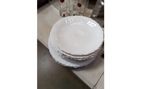 ASSIETTES ARCOPAL BLC LE LOT