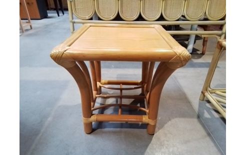 BOUT DE CANAPE ROTIN ORANGE