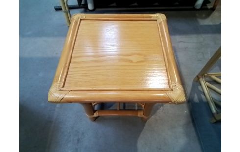 BOUT DE CANAPE ROTIN ORANGE