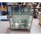 VITRINE BASSE LAITON VERRE