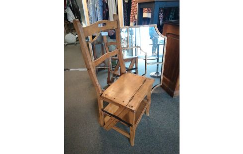 CHAISE ESCABEAU BIBLIOTHÈQUE