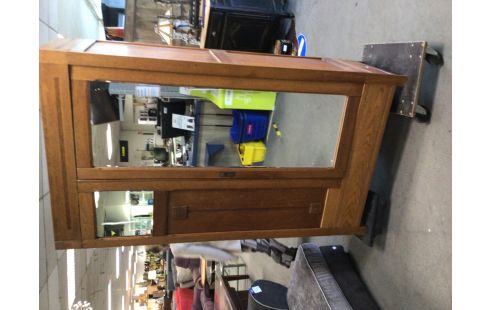 PENDERIE CHENE MOYEN 1P VITRÉ 1P