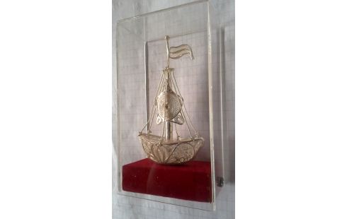 OBJET DECO, , BATEAU ARGENT