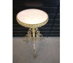 GUERIDON MARBRE BLANC