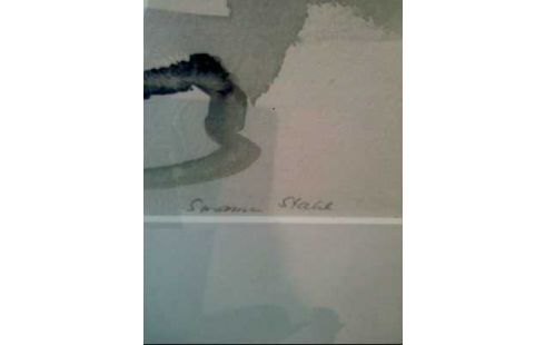 AQUARELL ABSTRAKT I.R. SIGN. <S.STAHL>