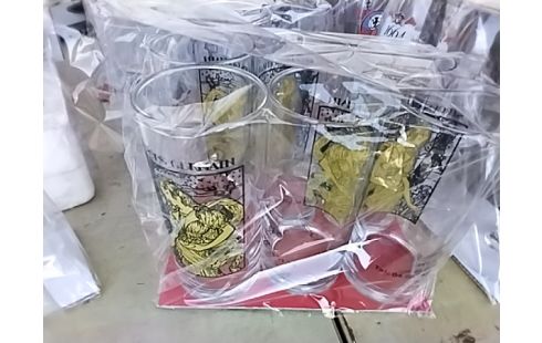 PACK VERRES DECO,PUB X6