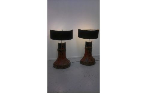 OUDE LANTAARN LAMP IN FONTE