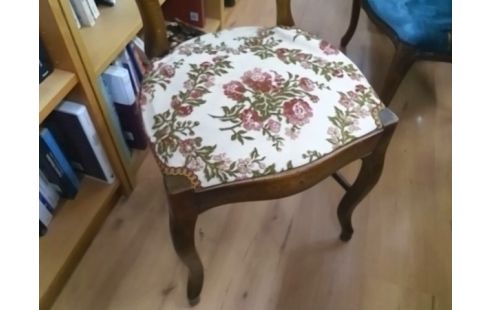 CHAISE ASSISE TISSU FLEURS