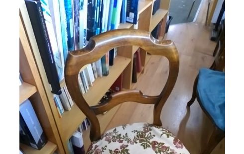 CHAISE ASSISE TISSU FLEURS