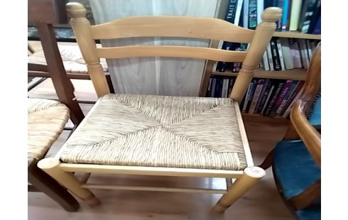 CHAISE PAILLE HETRE CLAIR