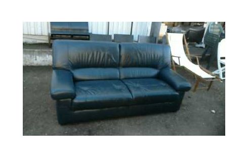 CANAPE CUIR MARINE