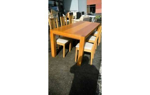 MESA RECTANGULAR CHAPADO ROBLE