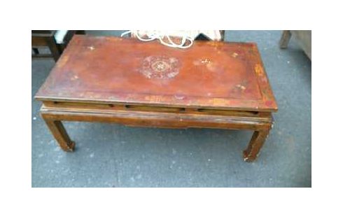 TABLE BASSE STYLE ASIATIQUE EN L'ETAT