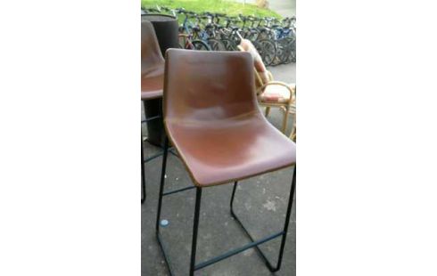 TABOURET DE BAR MARRON