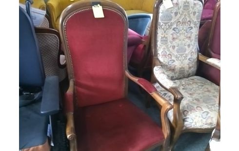 FAUTEUIL TISSU ROUGE