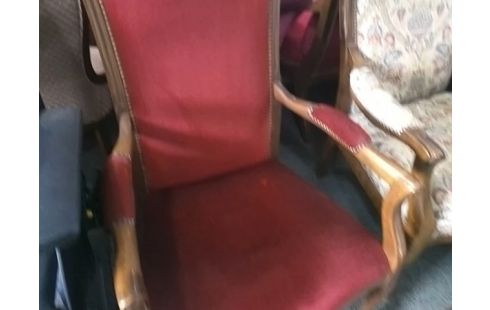 FAUTEUIL TISSU ROUGE