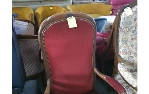 FAUTEUIL TISSU ROUGE