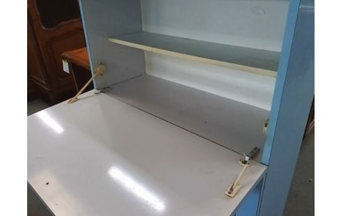 MEUBLE DE RANGEMENT BLEU 3T 4P (MANQUE 1 POIGNEE)