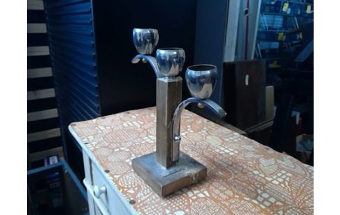 KANDELAAR 3 KAARSEN ART DECO