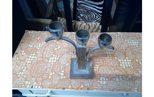 KANDELAAR 3 KAARSEN ART DECO