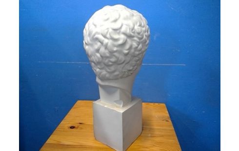 HOOFD IN GIPS BESCH.