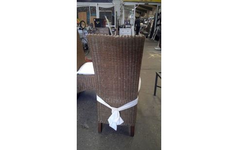 6 CHAISES EN OSIER