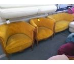 SALON CANAPE + 2 FAUTEUILS JAUNE