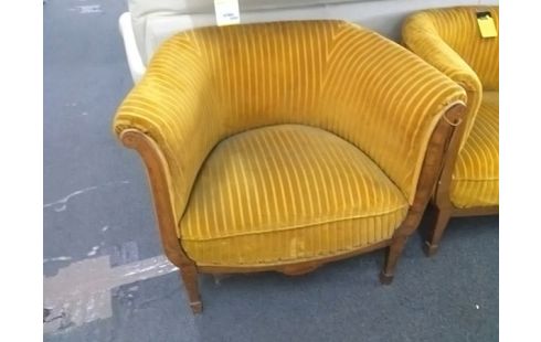 SALON CANAPE + 2 FAUTEUILS JAUNE