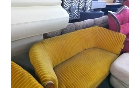 SALON CANAPE + 2 FAUTEUILS JAUNE