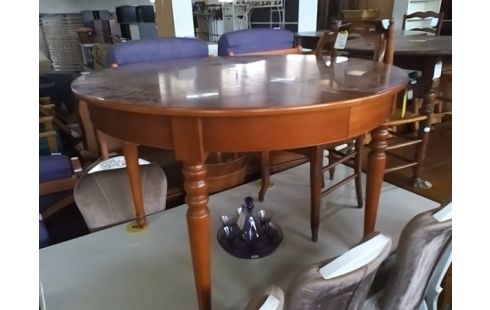 TABLE RONDE MERISIER SANS ALLONGE