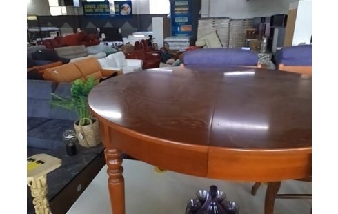 TABLE RONDE MERISIER SANS ALLONGE