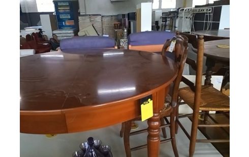 TABLE RONDE MERISIER SANS ALLONGE