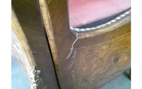 VITRINE 1P STYLE MARQUETTERIE (QLQS USURES)