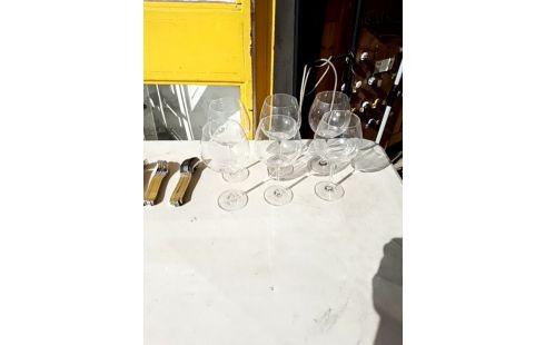 VERRES A VIN LOT DE 6 GM