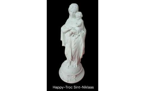 ESTATUA ANTIGUO BLANCA PORCELANA MET NIÑO