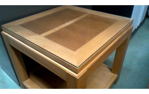 MESA DE SALÓN AÑADA CUADRADO, , MADERA HIELO