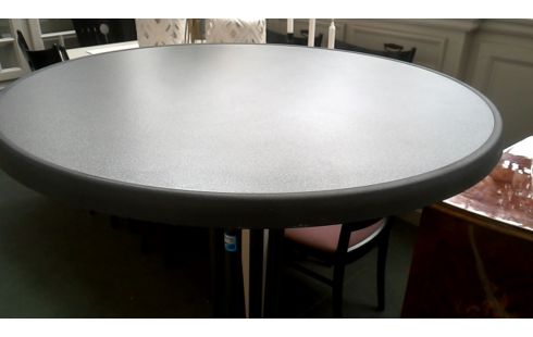 TABLE HAUT ROND GRIS DEMONTABLE