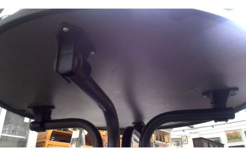 TABLE HAUT ROND GRIS DEMONTABLE