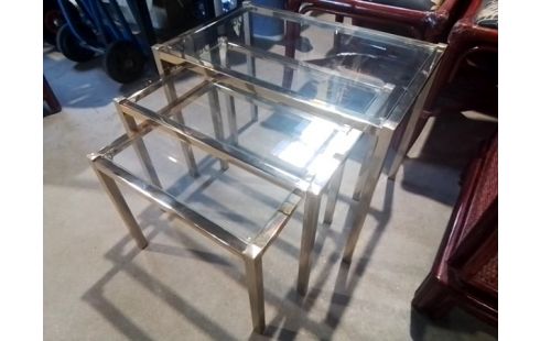 TABLE GIGOGNE VERRE