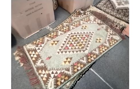 TAPIS PM VERT MARRON