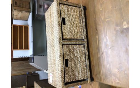 MEUBLE DE RANGEMENT OSIER 2 TIROIRS