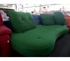 CANAPE MODERNE VERT 2 POUFS 2 FAUTEUILS