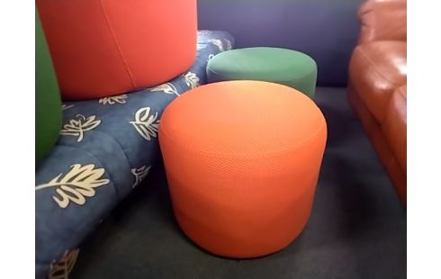 CANAPE MODERNE VERT 2 POUFS 2 FAUTEUILS