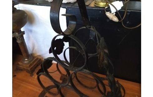 PORTE BOUTEILLE FER FORGE