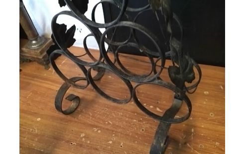 PORTE BOUTEILLE FER FORGE