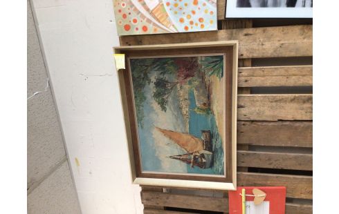 PEINTURE ENCADREE BATEAU