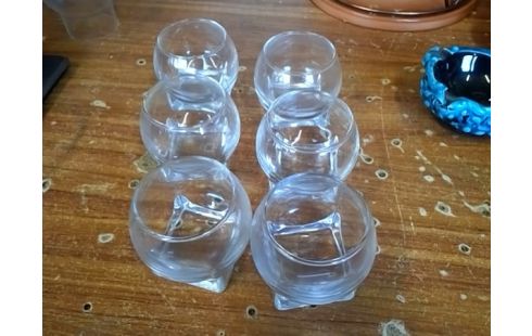 LOT DE 6 POTS VERRINE PM