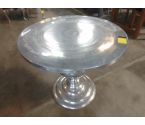 TABLE RONDE GUÉRIDON COULEUR ARGENT