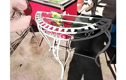 CONSOLE DEMI LUNE METAL